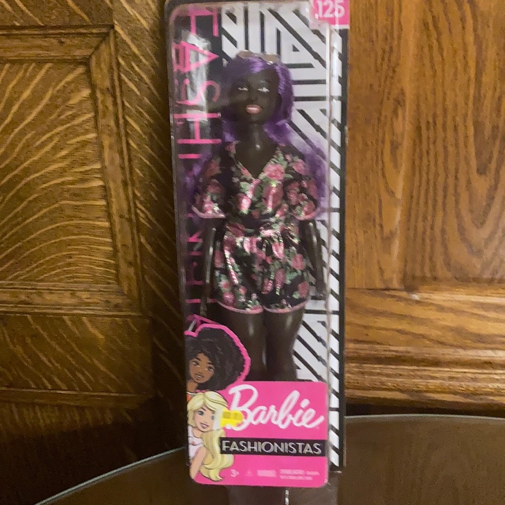 African - American Barbie Fashionista new in box! Rockin ’her long violet hair!